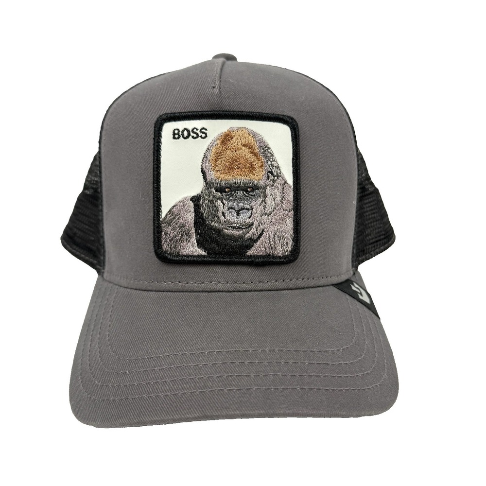 Goorin Bros The Farm The Boss Gorilla Trucker Hat Snapback Cap Mesh Adjustable